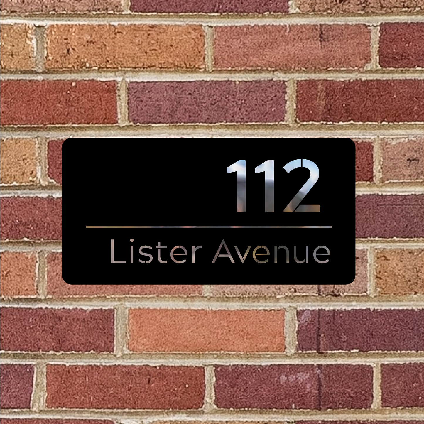 Modern House Sign - 300mm x 150mm