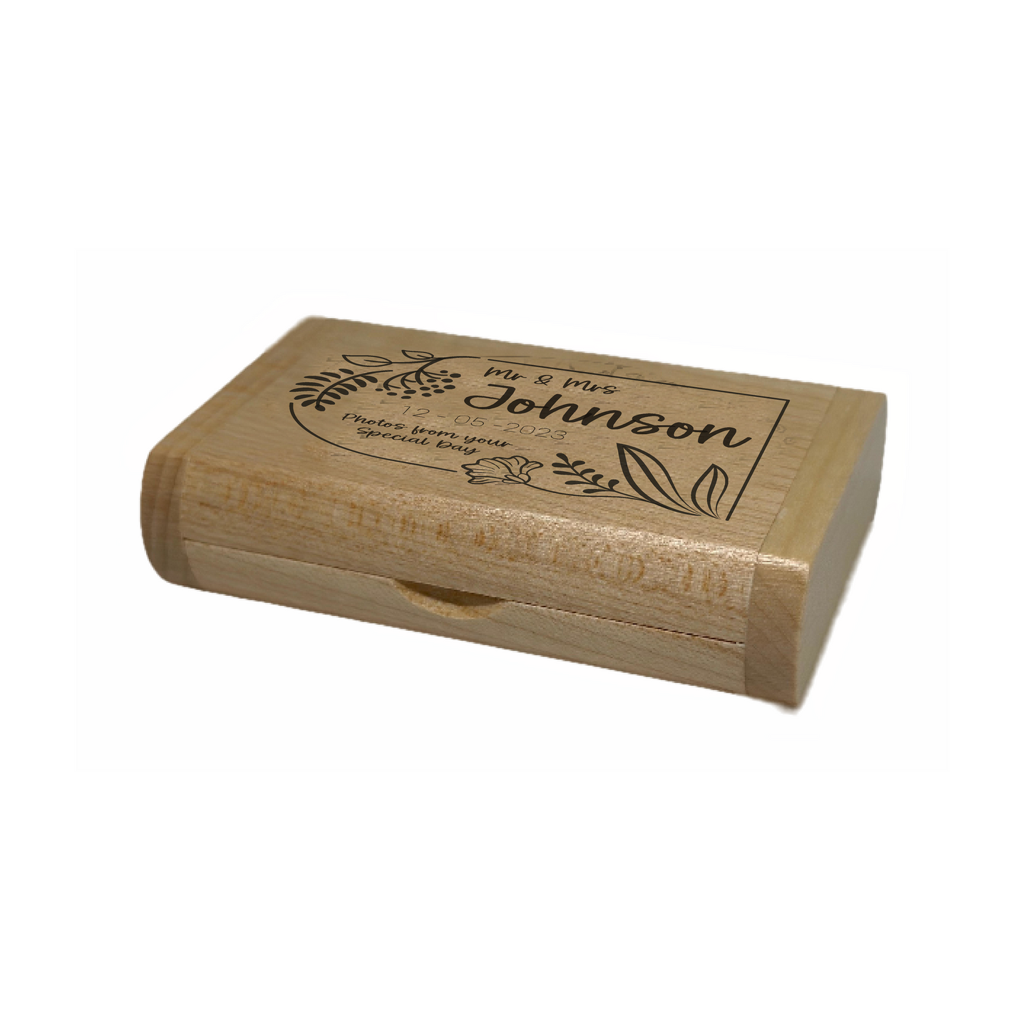 Personalised Wooden USB drive with Box