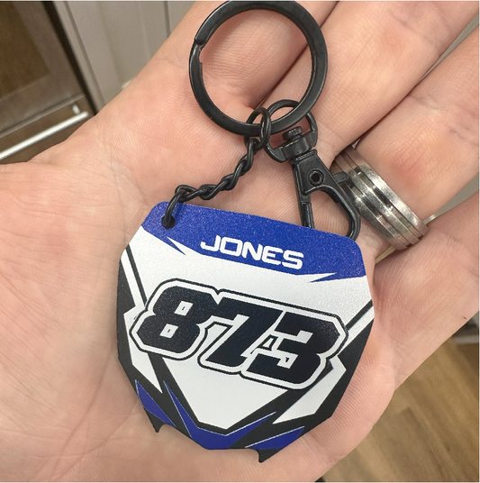 Yamaha Number Board Keyring - 001