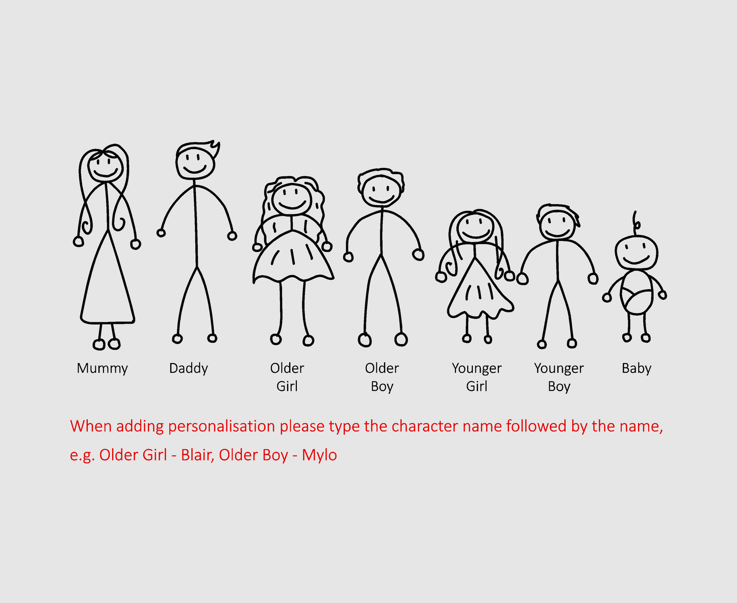 Personalised Stick Family Dog Tag Keyring – Custom Engraved Matte Black Keychain with Names